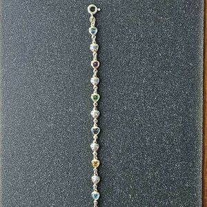 Heart-linked :Tennis Bracelet